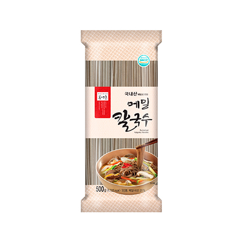 BONGPYUNG Buckwheat Kalguksu Noodles 500g x 15