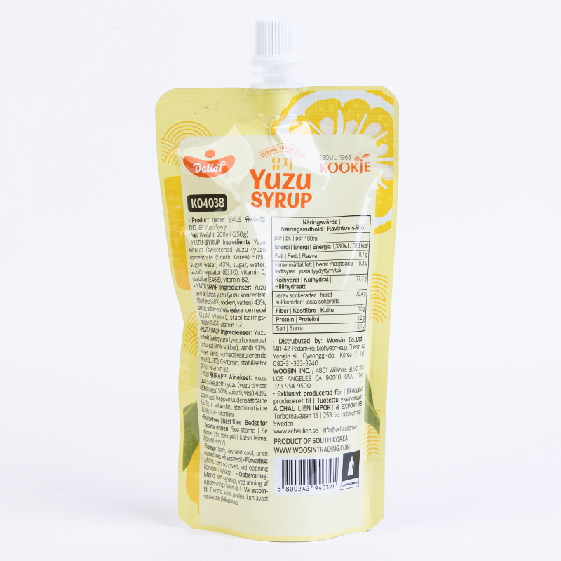 DELIEF Yuza Syrup HALAL 200ml x 16