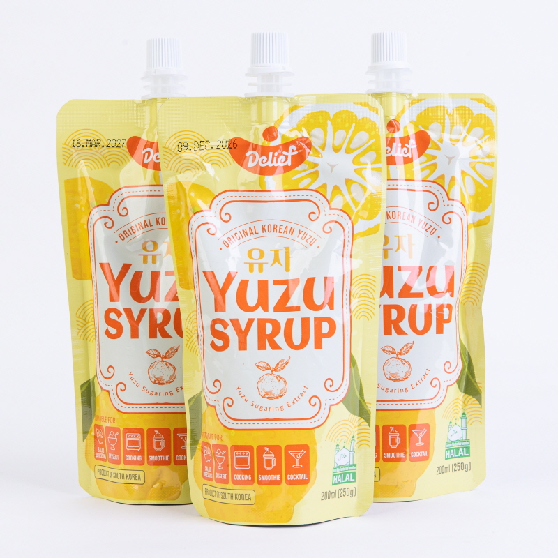 DELIEF Yuza Syrup HALAL 200ml x 16