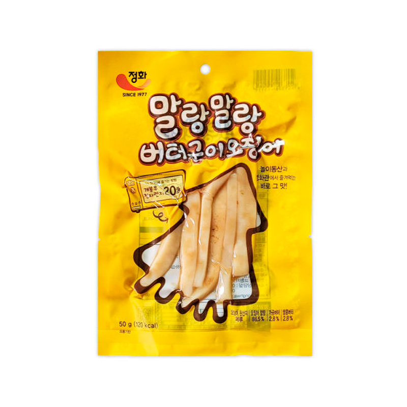 JEONGHWA Soft Butter Grilled Squid 50g x 100