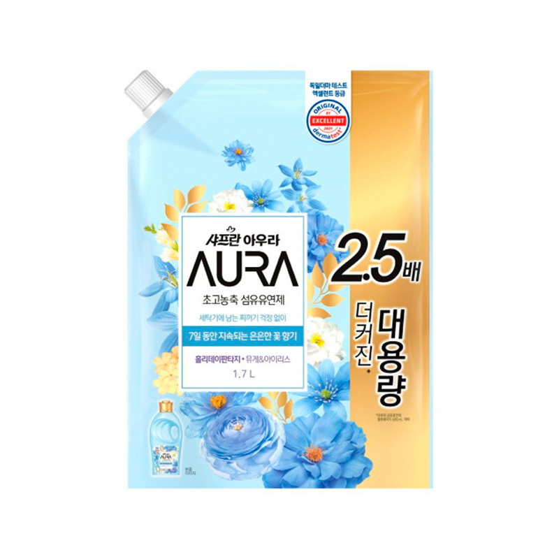 LG Saffron Aura Fabric Softener Holiday Fantasy Refill 1.7L x 8