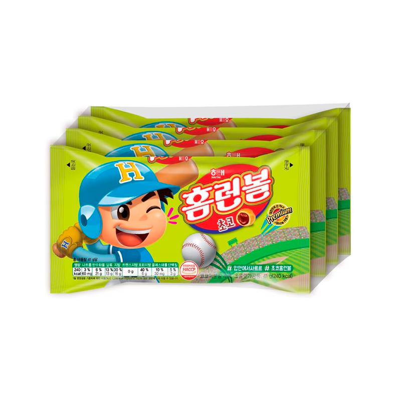 HAITAI Home Run Ball Chocolate 4 Bundle 164g x 12