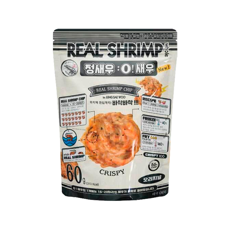 TMG HOLDINGS Real Shrimp O! Shrimp Chip Original 60g x 24