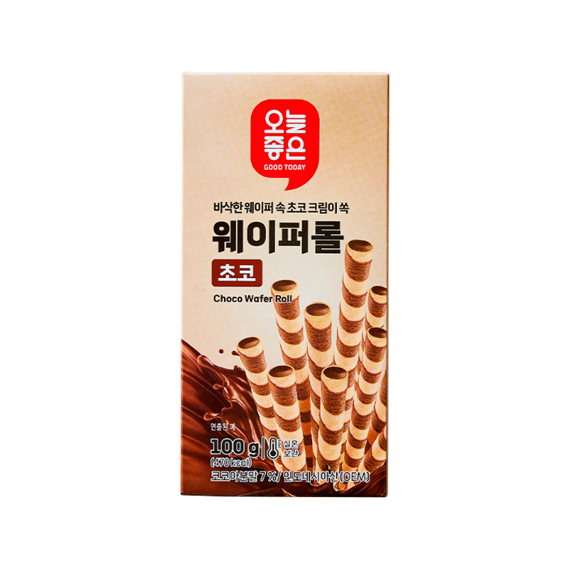 GOOD TODAY Choco Wafer Roll 100g x 24