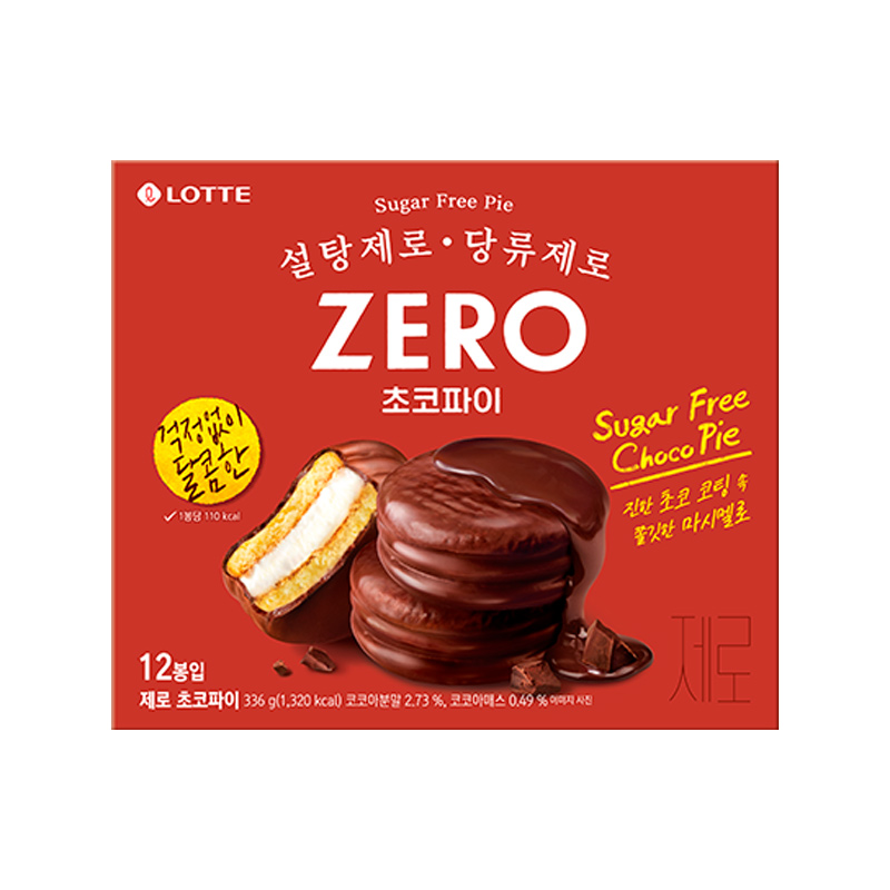 LOTTE Zero Choco Pie 336g x 8