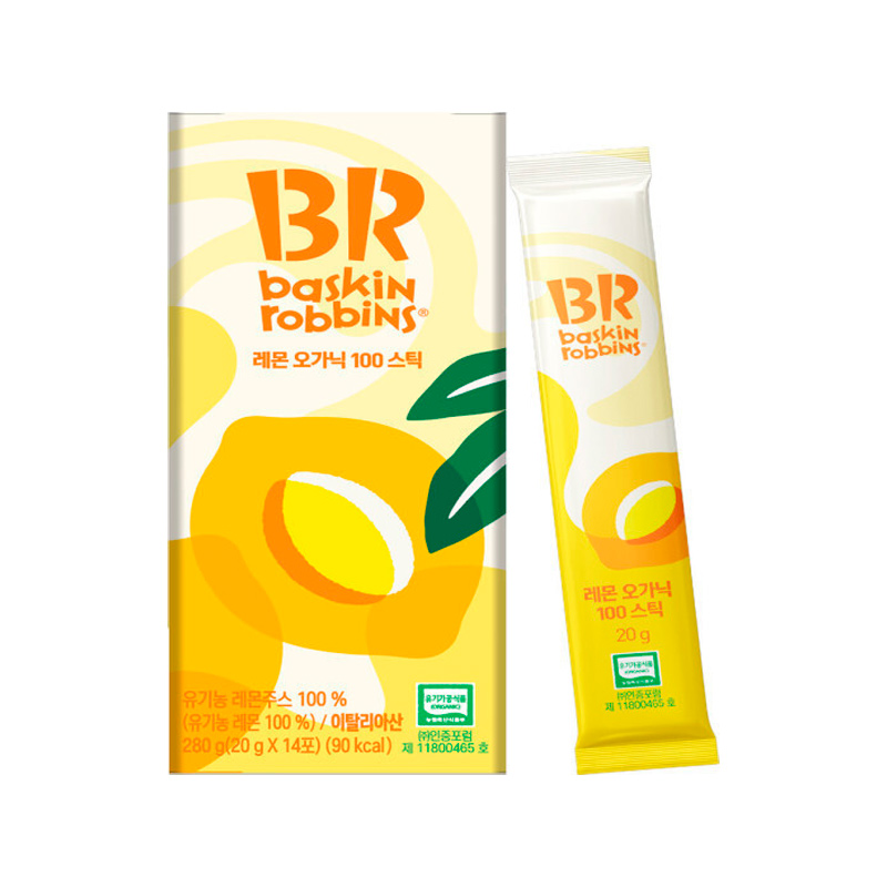 BR Organic Lemon 100 Stick 280g x 6