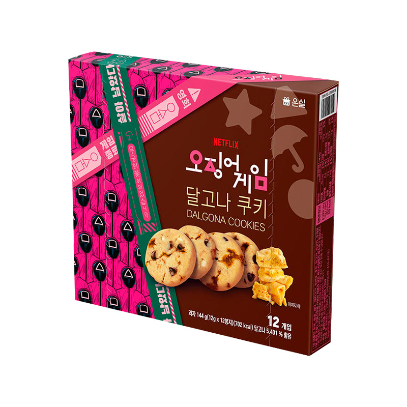 NETFLIX Squid Game Dalgona cookie 144g x 12