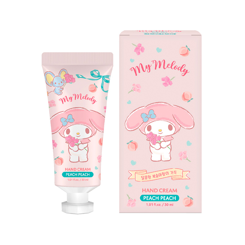 MEASTY Sanrio Characters Hand Cream My Melody Peach Peach 30ml x 72