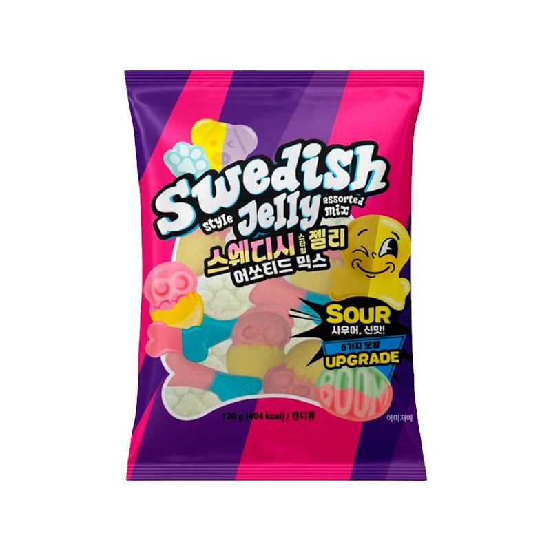 UNI Swedish Style Jelly Assorted Mix 120g x 72