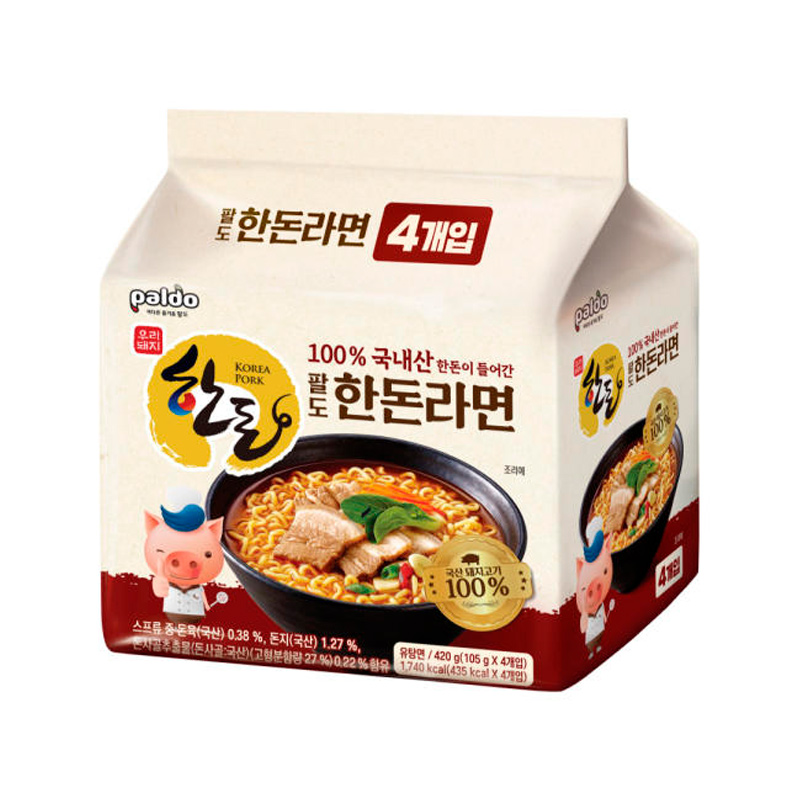 PALDO Korean Pork Ramen 105g x 4p x 8