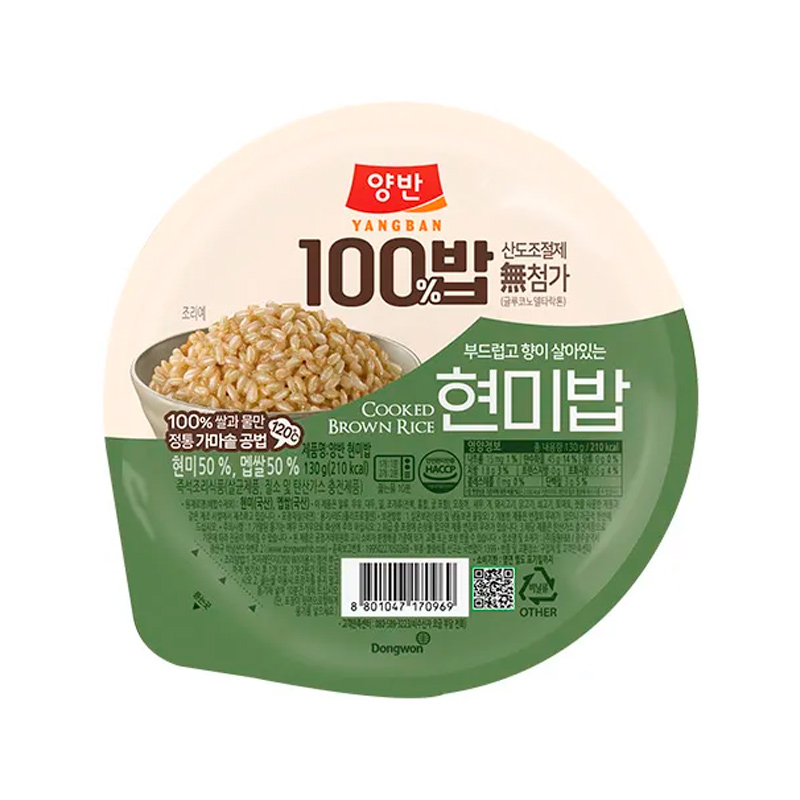 DONGWON Yangban Sticky Brown Rice 130g x 6p x 4