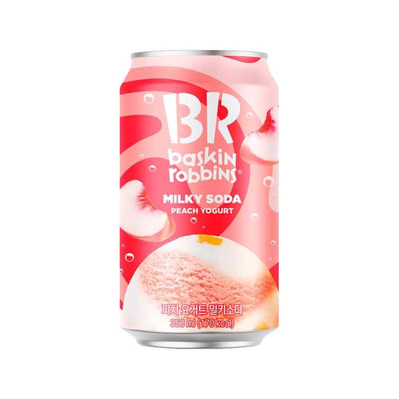 BR Peach Yogurt Milky Soda 350ml x 24