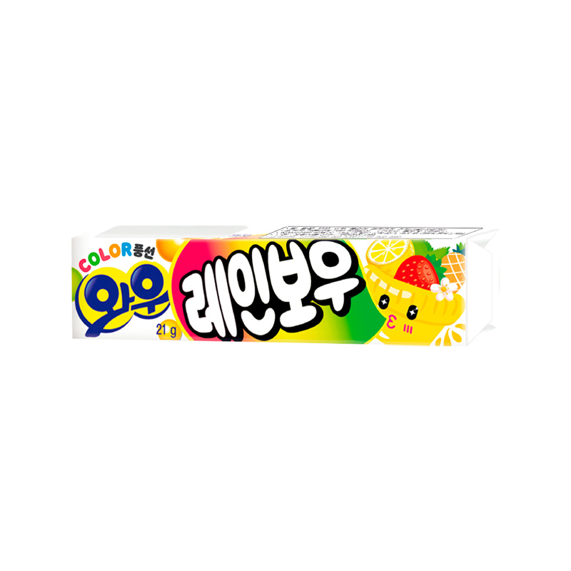 ORION Wow Chewing Gum Rainbow 21g x 60