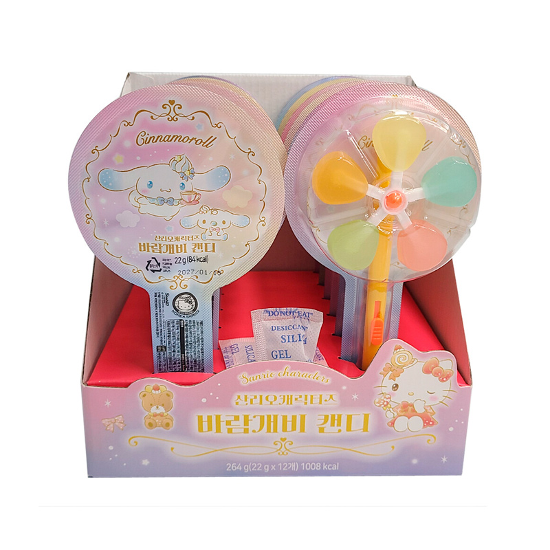 SANRIO CHARACTERS Pinwheel Candy 22g x 144