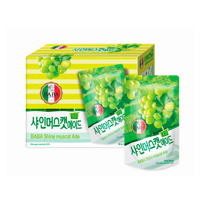WOOGJIN Baba ShineMuscat Ade Pouch (E) 190ml x 50