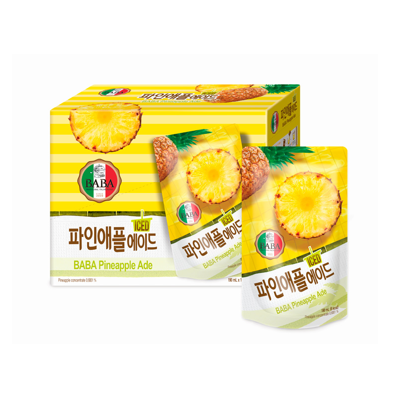 WOOGJIN Baba Pineapple Ade Pouch (E) 190ml x 50