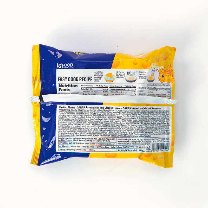 GARAK Mac & Cheese Flavor Stir-Fried Ramen 132g x 20