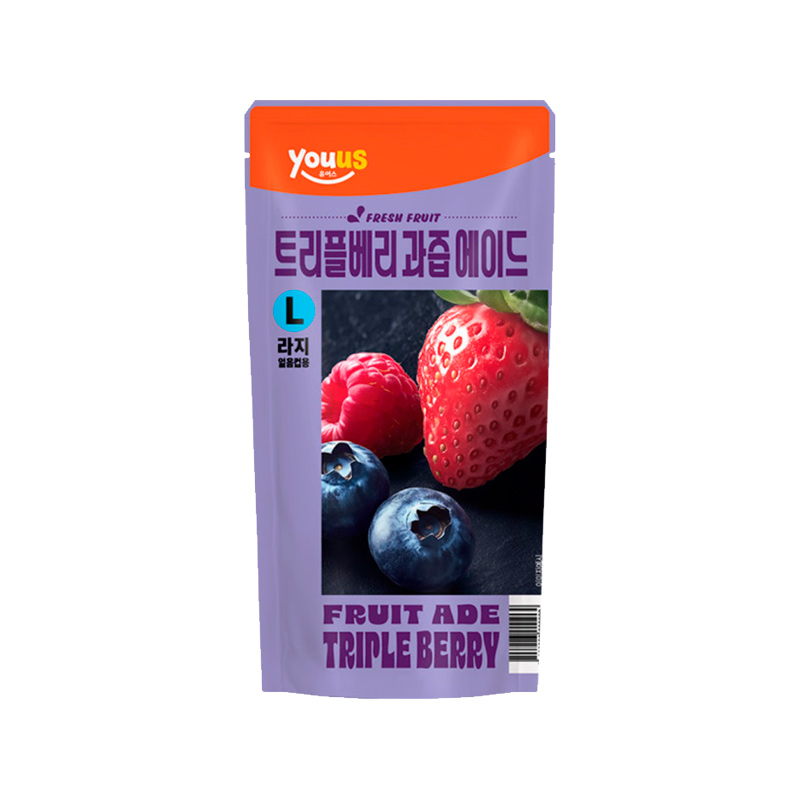YOUUS Fruit Ade Triple Berry 340ml x 40