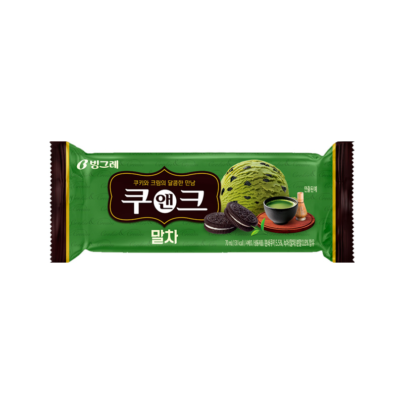 BINGGRAE Cookie and Cream Matcha (F) 70ml x 40