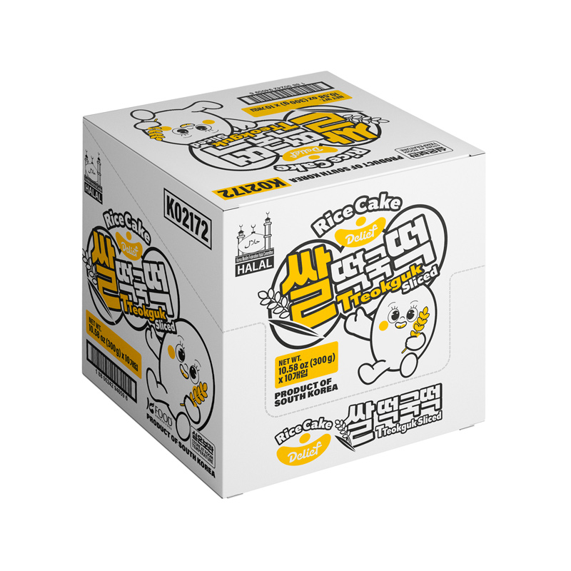 DELIEF Tteokguk Rice Cake HALAL 300g x 10