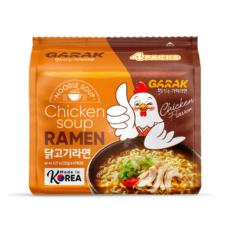 GARAK Chicken Flavor Soup Ramen 121g x 4p x 8
