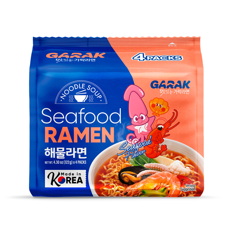 GARAK Seafood Ramen 122g x 4p x 8