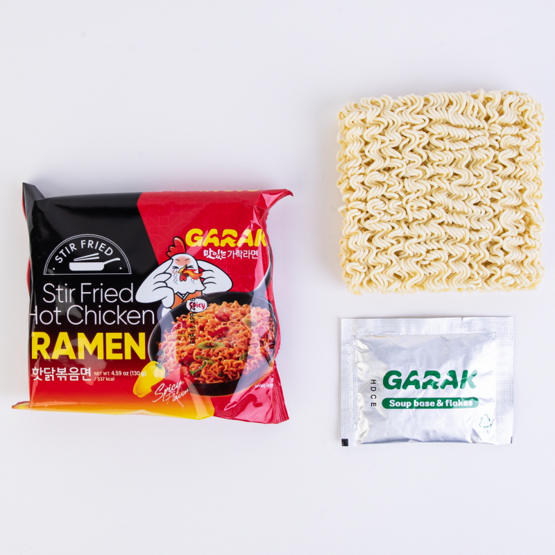 GARAK Stir Fried Hot Chicken Flavor Ramen 125g x 4p x 8