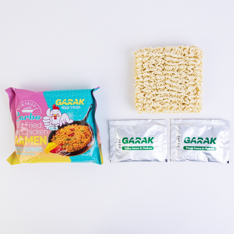 GARAK Carbo Hot Chicken Flavor Stir-fry Ramen 138g x 4p x 8