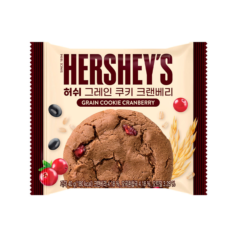 HERSHEY'S Grain Cookie Cranberry 40g x 60