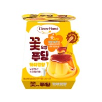 CLEVER MAMA Flower Shaped Caramel Pudding 130g x 48