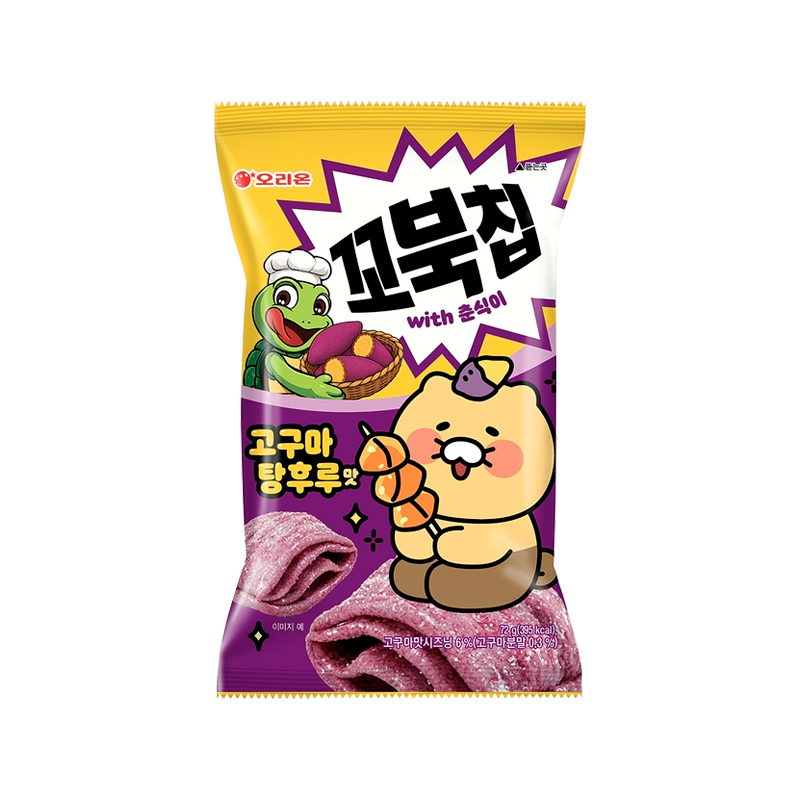ORION Chunsik Turtle Chip Sweet Potato Tanghulu Flavor 72g x 12
