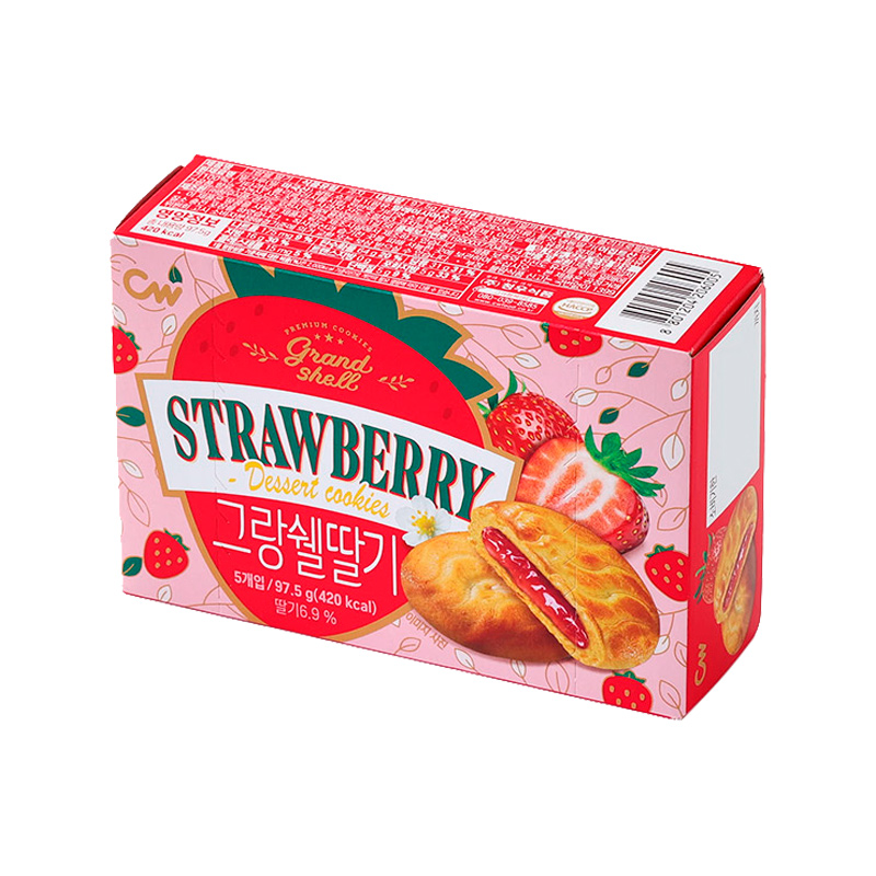 CW Grand-Shell Cookie Strawberry 97.5g x 18