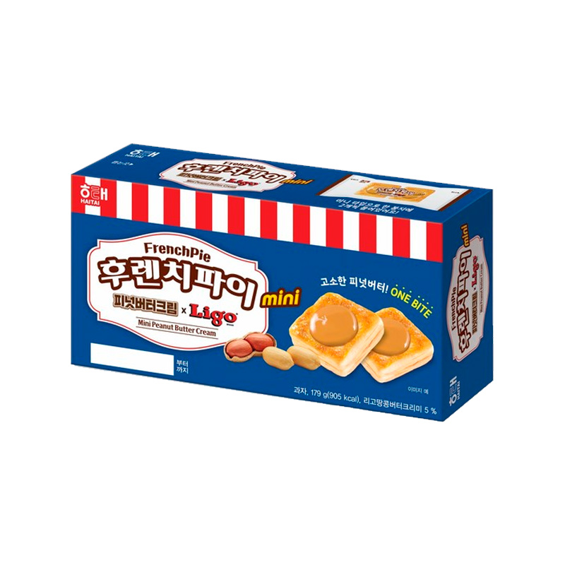 HAITAI French Pie Mini Peanut Butter Cream 179g x 12