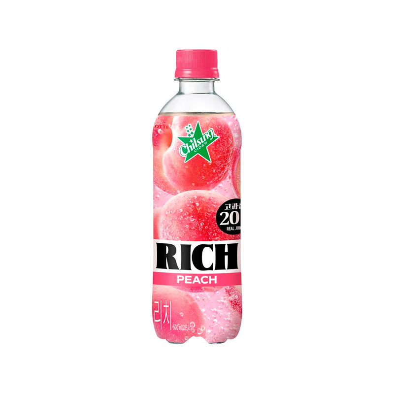 LOTTE CHILSUNG Chilsung Cider Rich Peach 500ml x 20