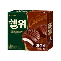 ORION Shall We Fresh Cream Dessert Cacao 408g x 8