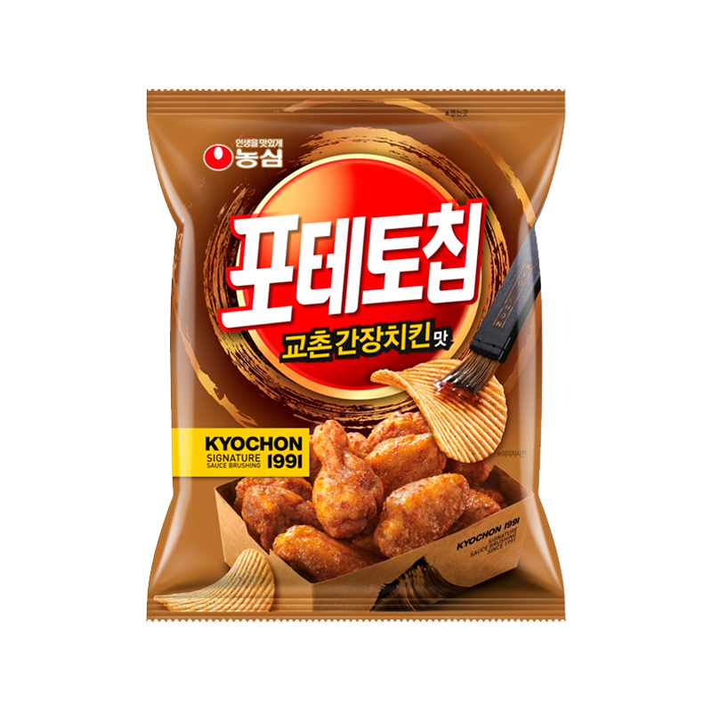 NONGSHIM Potato Chip Kyochon Soy Sauce Chicken Flavor 95g x 12